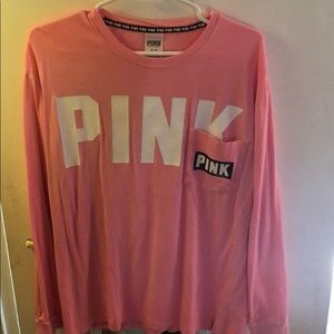 Pink long sleeve shirt